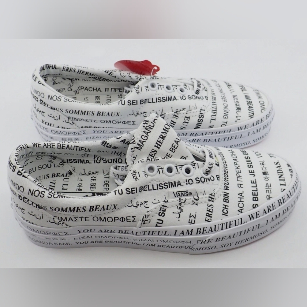 Vans Era 'We Are Beautiful - White' Sneakers Size M9.5 W11 NWT MSRP $75 - Picture 6 of 9